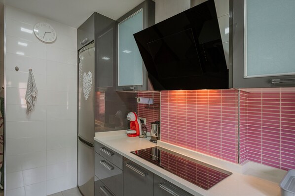 Fridge, microwave, oven, dishwasher - Apartment 'Laucar' with Wi-Fi (Burgos)