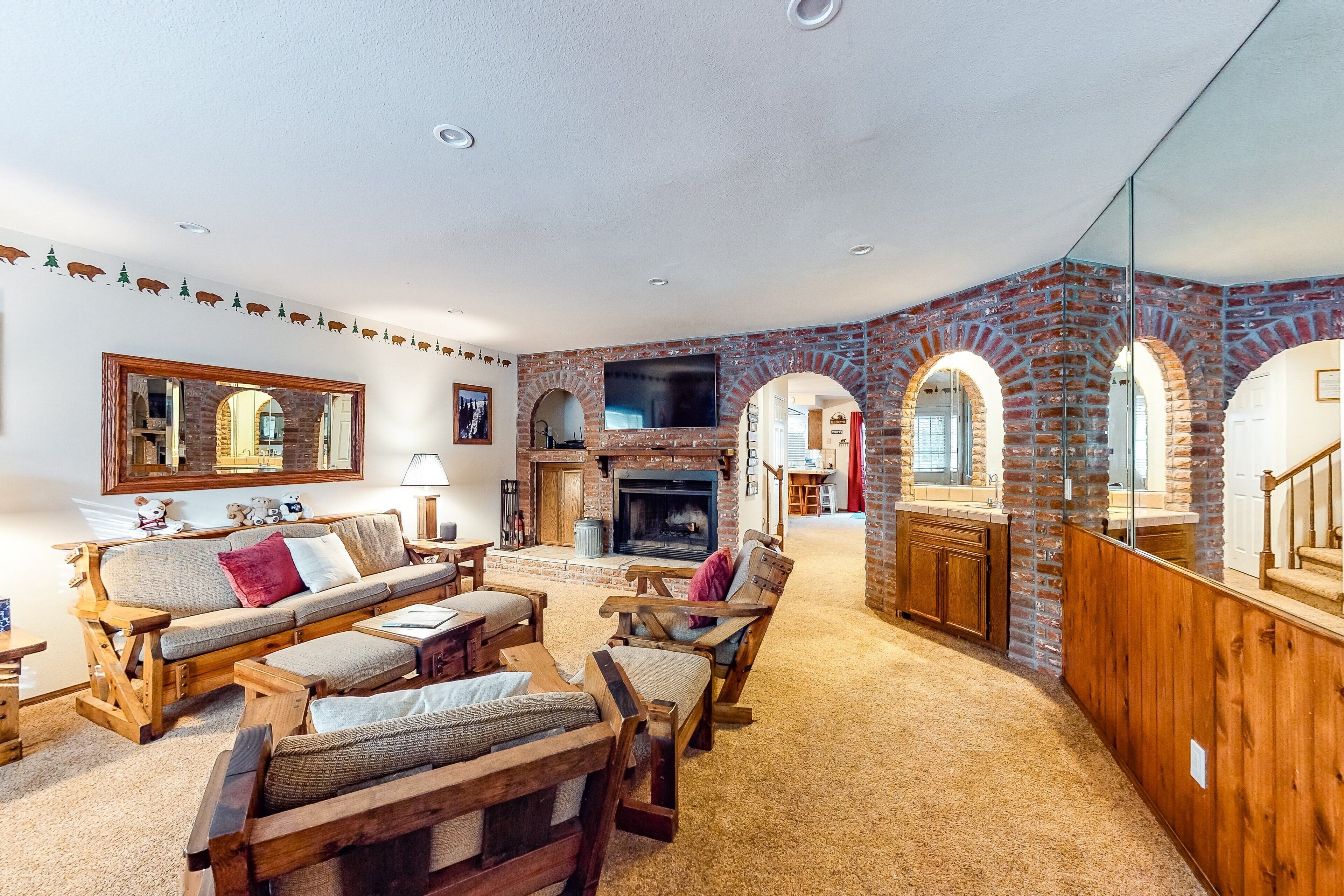 TV connectée, cheminée