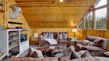 TV connectée, cheminée