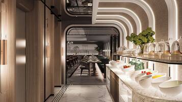 Free daily buffet breakfast