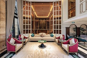 Sitteområde i lobbyen