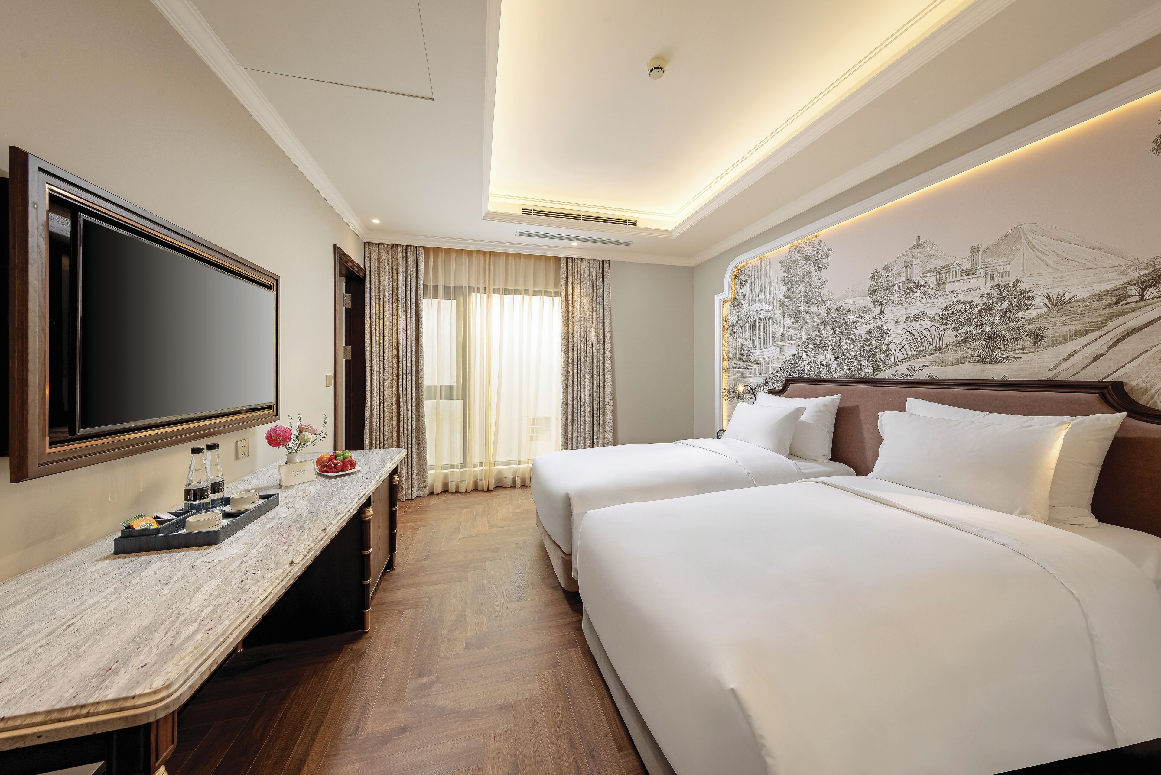 Premier Room Open Window | Minibar, caja de seguridad en la habitación y escritorio 