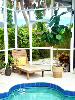 Piscina externa, piscina aquecida