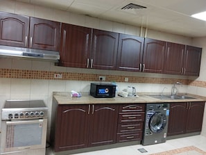 Microwave, oven, stovetop