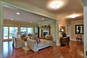 TV, fireplace - Executive Home With Golf Course Out Front and Lake In The Back- Amazing doesn't describe it (Sarona)