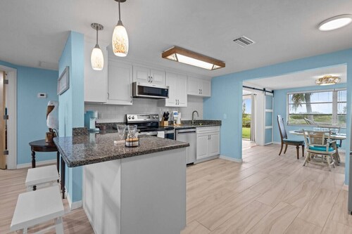 Waterfront! 2BR w/Firepit & Grill!