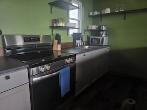 Microwave, oven, stovetop