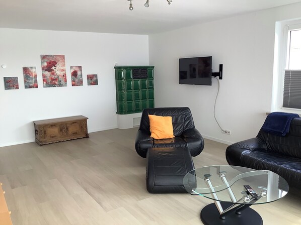 Fernseher, Kamin