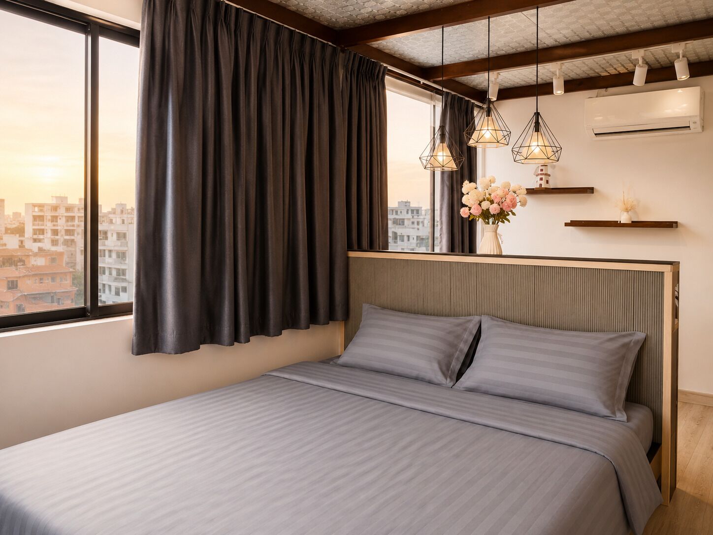 Habitación doble superior | Escritorio, cortinas blackout, insonorización y wifi gratis 