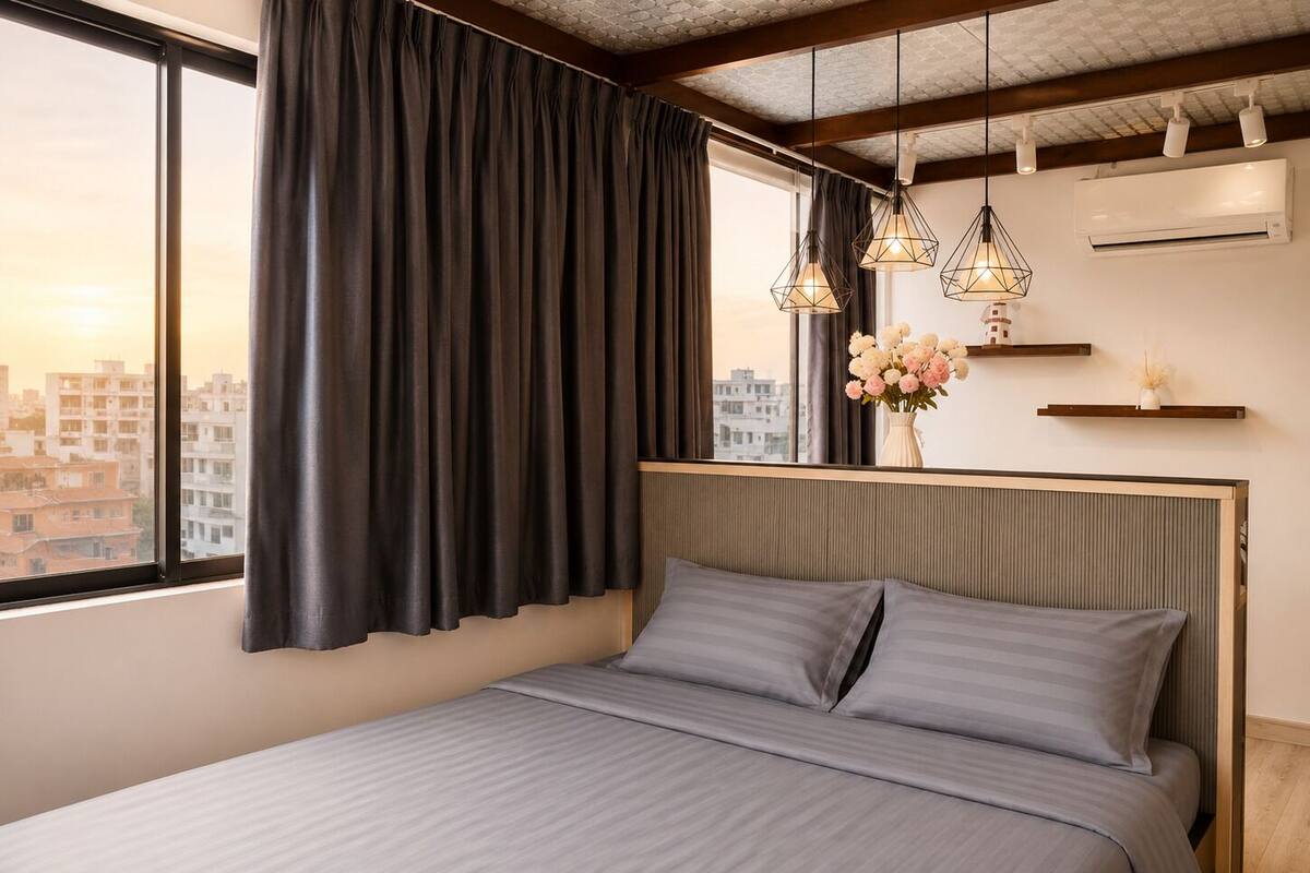 Habitación doble superior | Escritorio, cortinas blackout, insonorización y wifi gratis