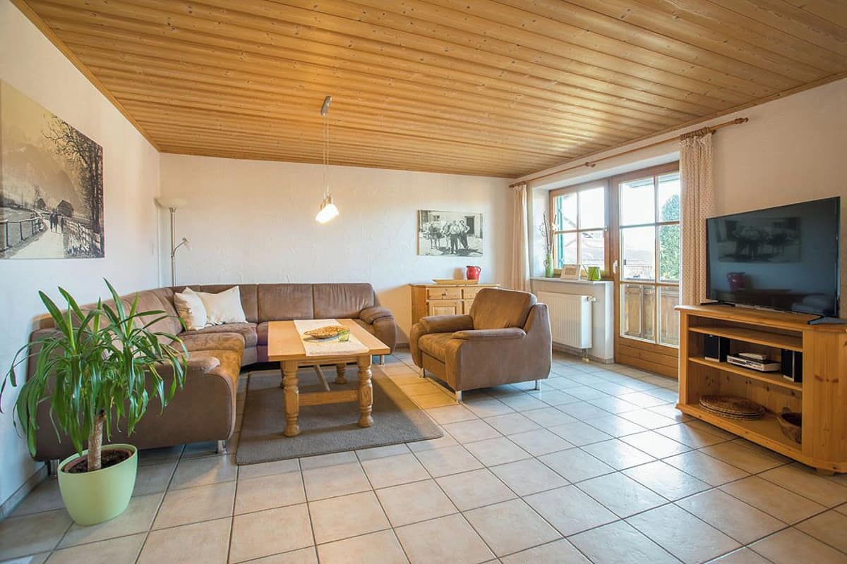 Appartement, 2 chambres, vue montagne | Coin séjour