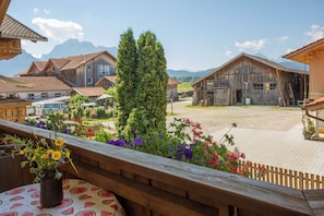 Apartamento, 2 quartos, vista para a montanha | Roupas de cama antialérgicas, cofres nos quartos, cortinas blackout