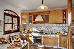 Casa panorâmica | Cozinha privada | Geladeira, micro-ondas, fogão, cooktop