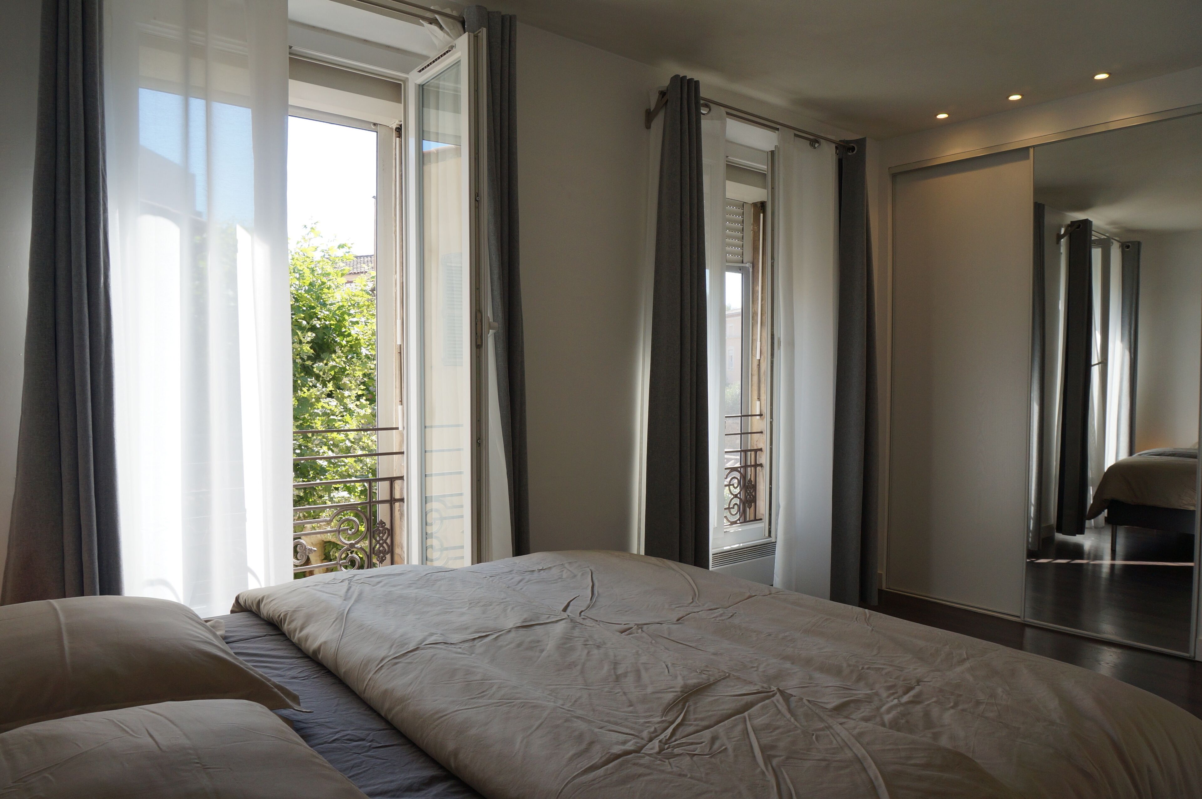 1 bedroom, iron/ironing board, bed sheets