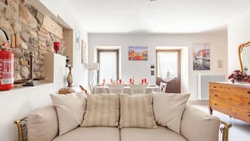 Smart TV y chimenea