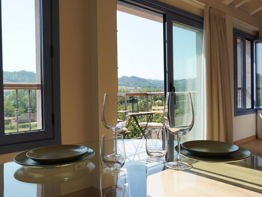 Deluxe Studio Suite | Living area | 55-inch Smart TV with digital channels