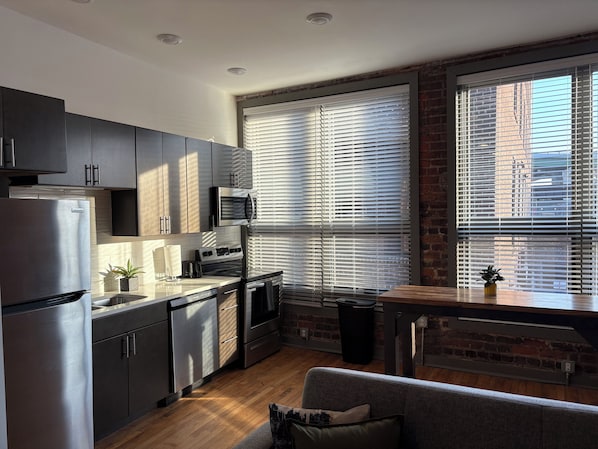 Microwave, oven, stovetop, dishwasher