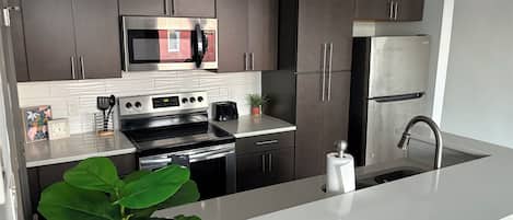Microwave, oven, stovetop, dishwasher