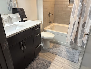 Towels, soap, toilet paper
