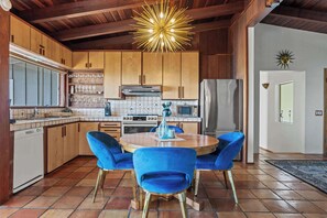 Fridge, microwave, oven, stovetop - Oceanview Retreat w/Hot Tub, Patio, & EV Charger! (Gualala)