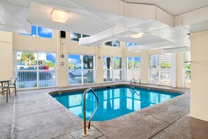 Indoor pool, a heated pool