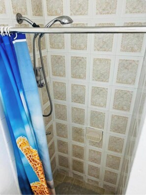 Sèche-cheveux, serviettes fournies, savon, papier toilette