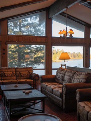 Télévision, cheminée, espaces bureaux