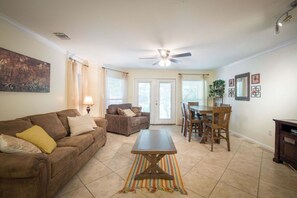 Condo, Multiple Beds, Balcony, Garden View (Waterwheel Hideaway) | Living area | 42-inch flat-screen TV with digital channels