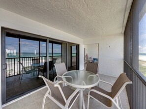 Outdoor dining - Sea Oats 353 - Top Floor - Elevators - Tennis - Gulf Front - Sleeps 6 (Boca Grande)