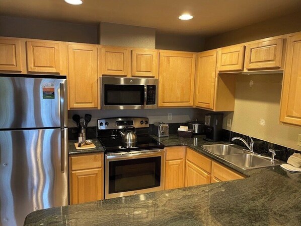 Microwave, oven, stovetop, dishwasher