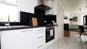 Microwave, oven, stovetop, dishwasher