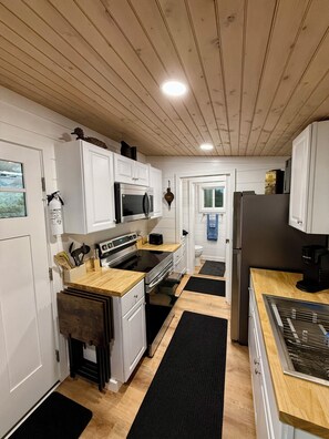 Microwave, oven, stovetop