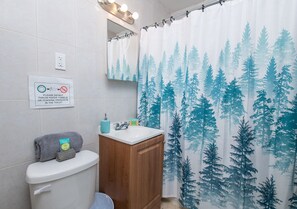 ヘアドライヤー、タオル、石鹸、トイレットペーパー