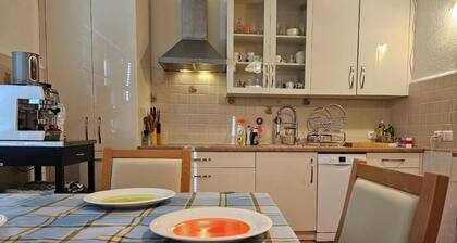 Bright house with garden, balcony, panoramic view and fully equipped kitchen.