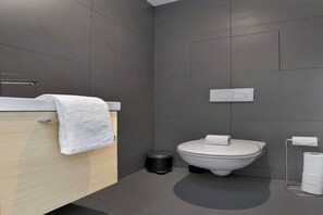 Hair dryer, towels