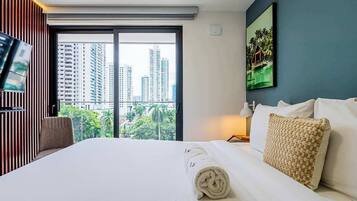 1 chambre, fer et planche Ă repasser, Wi-Fi, draps fournis