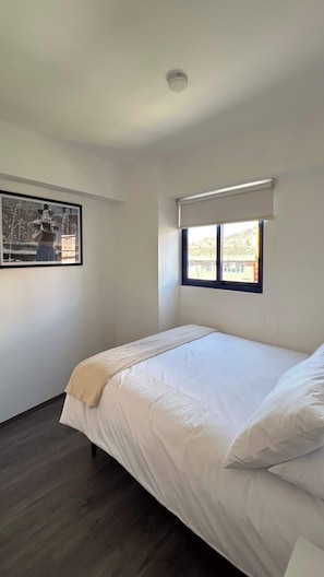 2 slaapkamers, een strijkplank/strijkijzer, wifi, beddengoed