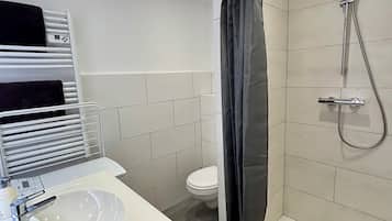 Hair dryer, towels
