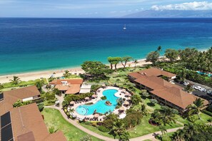 Outdoor pool - MKV A302 - Beach Front 2 bedroom with Garden Views (Lahaina)