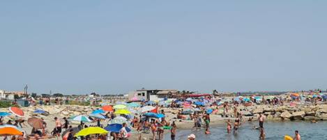 Aan het strand