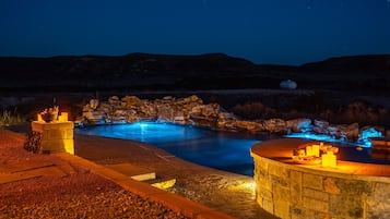 A heated pool