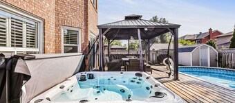 Luxe 4BR Retreat w/ Heated Pool, Hot Tub & BBQ