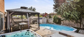 Luxe 4BR Retreat w/ Heated Pool, Hot Tub & BBQ