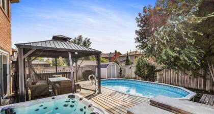 Luxe 4BR Retreat w/ Heated Pool, Hot Tub & BBQ