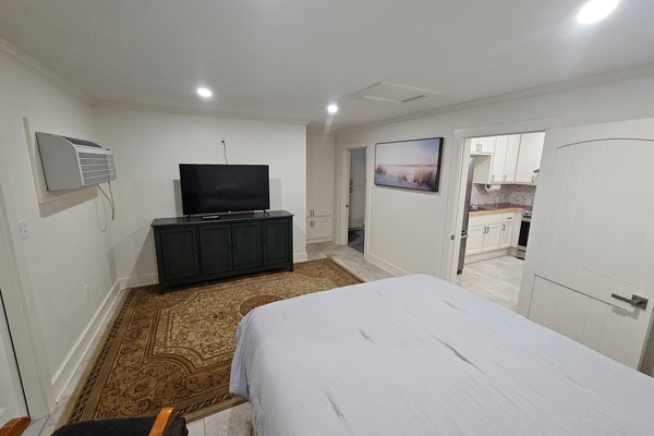 1 slaapkamer, een strijkplank/strijkijzer, wifi, beddengoed