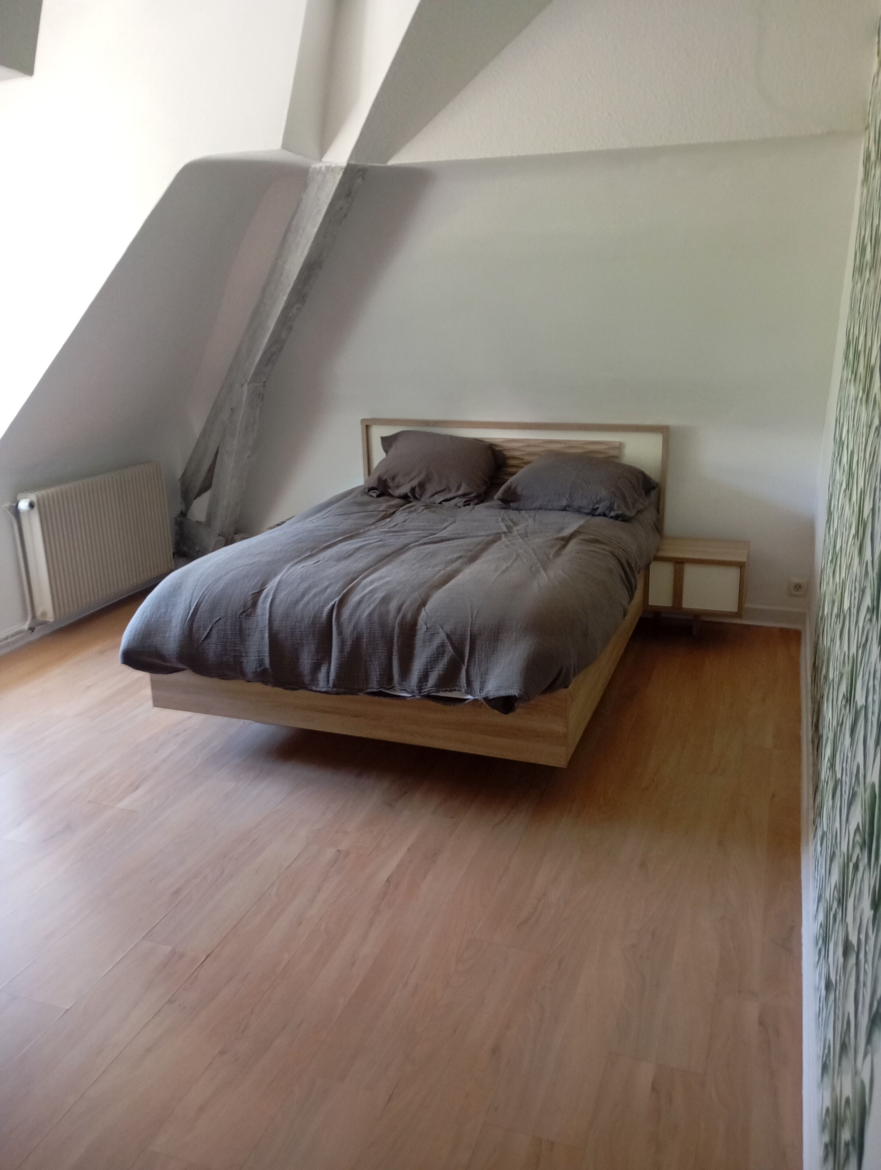 1 chambre, fer et planche à repasser, lit parapluie, draps fournis