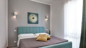 Memory foam beds, blackout drapes, soundproofing, free WiFi