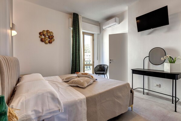 Memory foam beds, blackout drapes, soundproofing, free WiFi