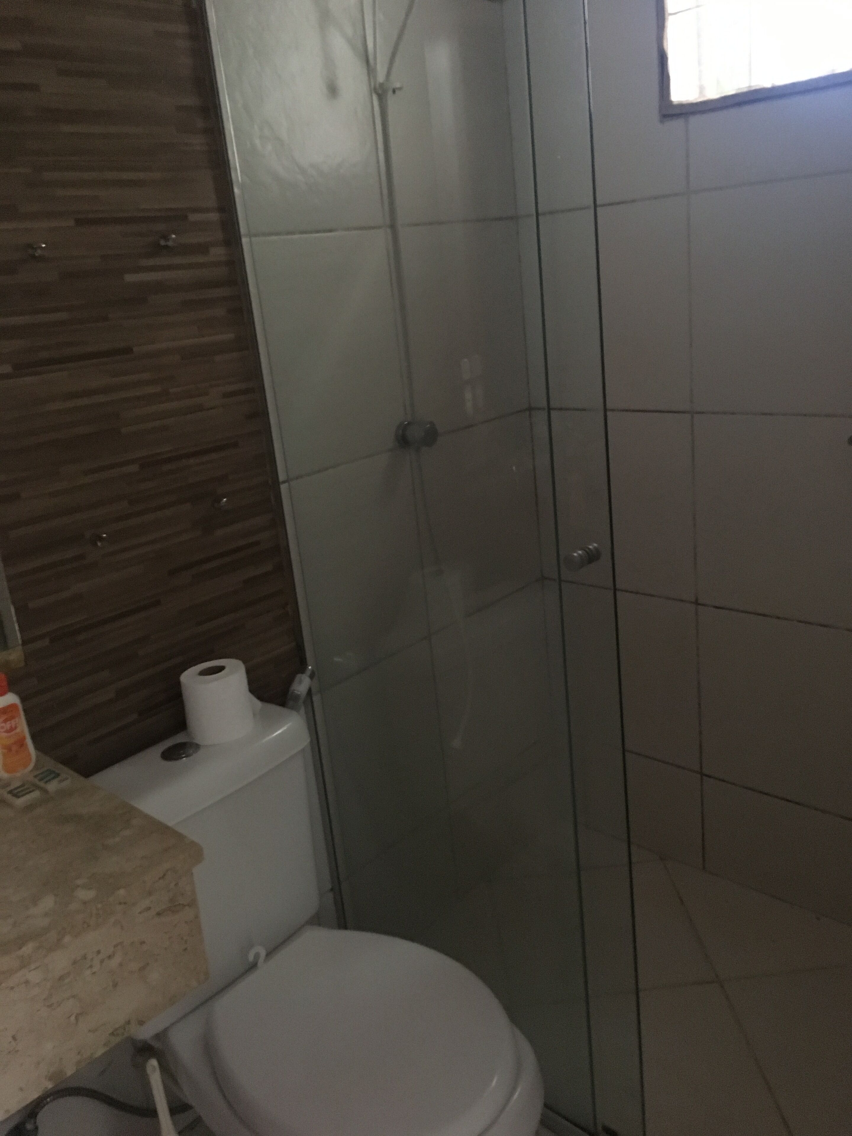 Douche, sèche-cheveux, serviettes fournies, papier toilette