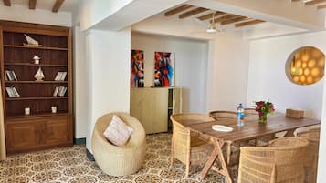 Familienvilla, Meerblick | Wohnbereich